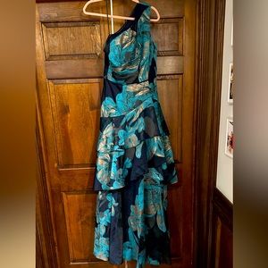 Aidon Mattox One Shoulder Floral Ball Gown Size 4